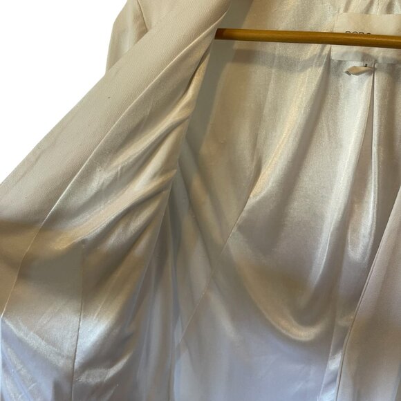 BCBGeneration Tuxedo Blazer Jacket SZ M GUC in 'Optic White' - Picture 6 of 11